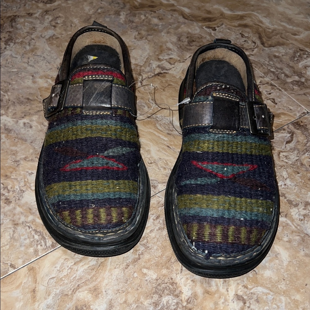 Born Multicolored Fabric Clogs - image 2